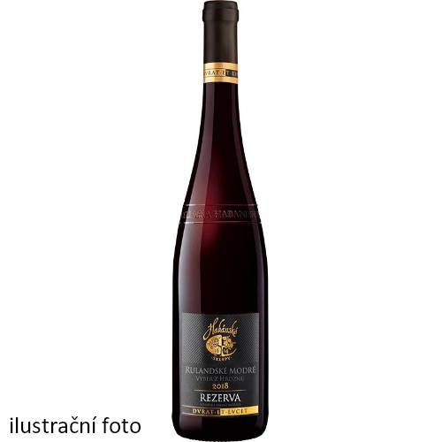 Habánské sklepy Rulandské modré 2018 výběr z hroznů REZERVA